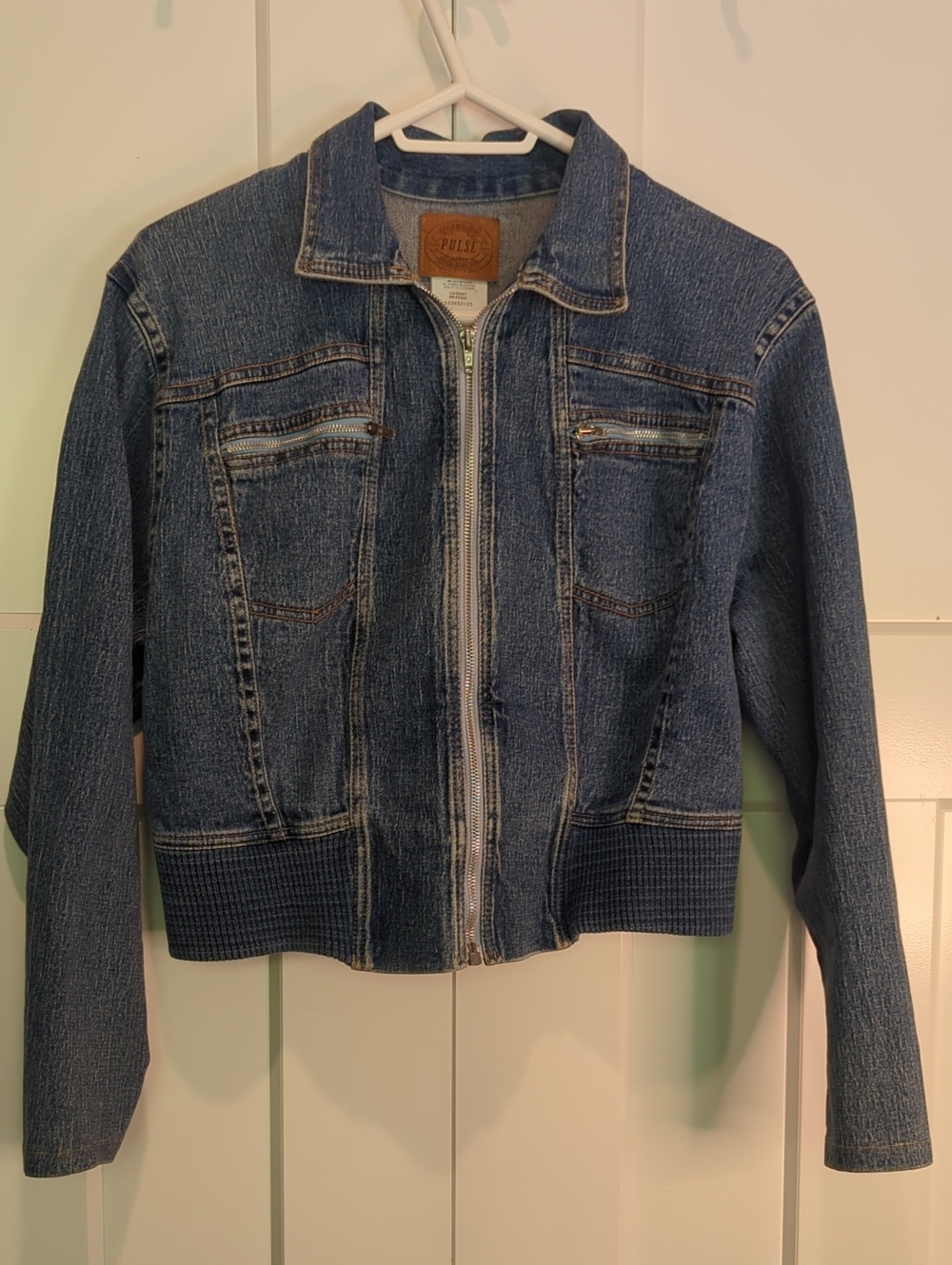 Vintage Pulse Early 2000's Bomber Jacket Size L